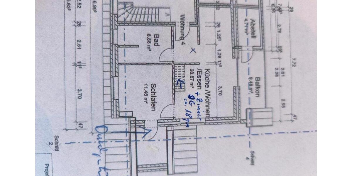 Etagenwohnung Otterndorf - 2.5 Zimmer, 68 m&sup2;, 965&euro; | Angebot:26048320