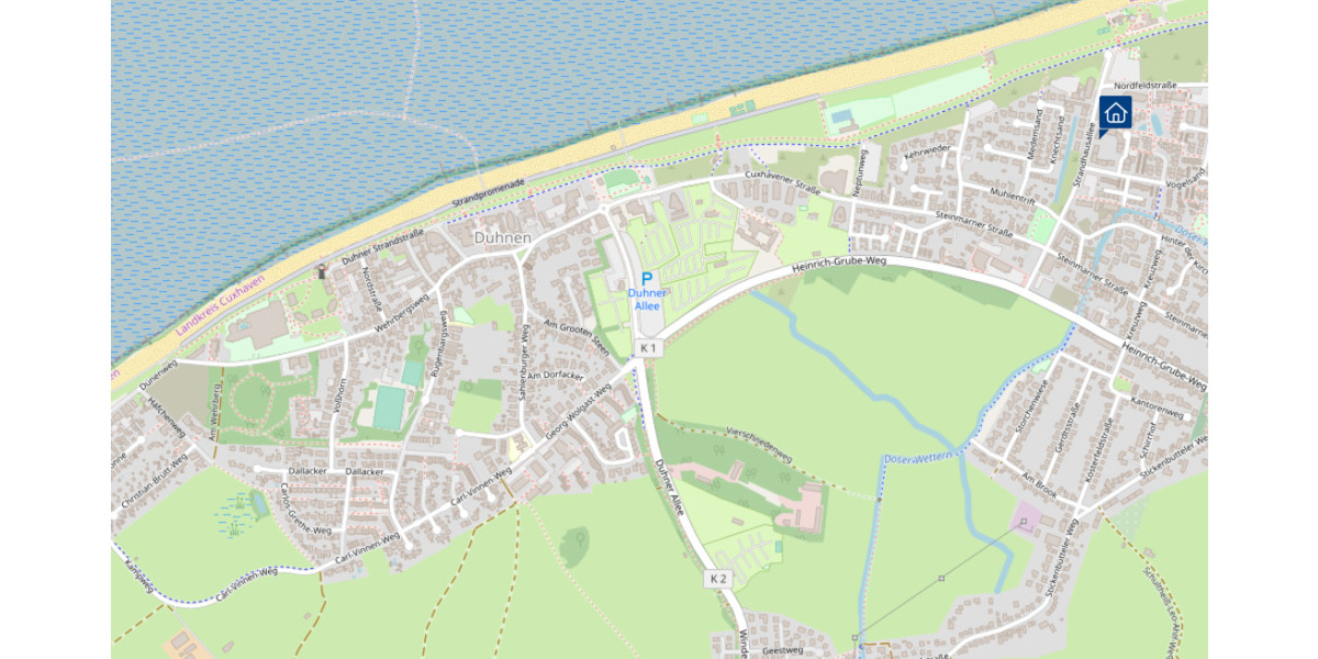 Etagenwohnung Cuxhaven Döse - 2 Zimmer, 43 m&sup2;, 239.000&euro; | Angebot:25664941