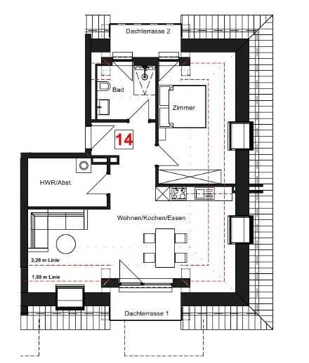 Etagenwohnung Cuxhaven - 3 Zimmer, 63 m&sup2;, 395.000&euro; | Angebot:25725872