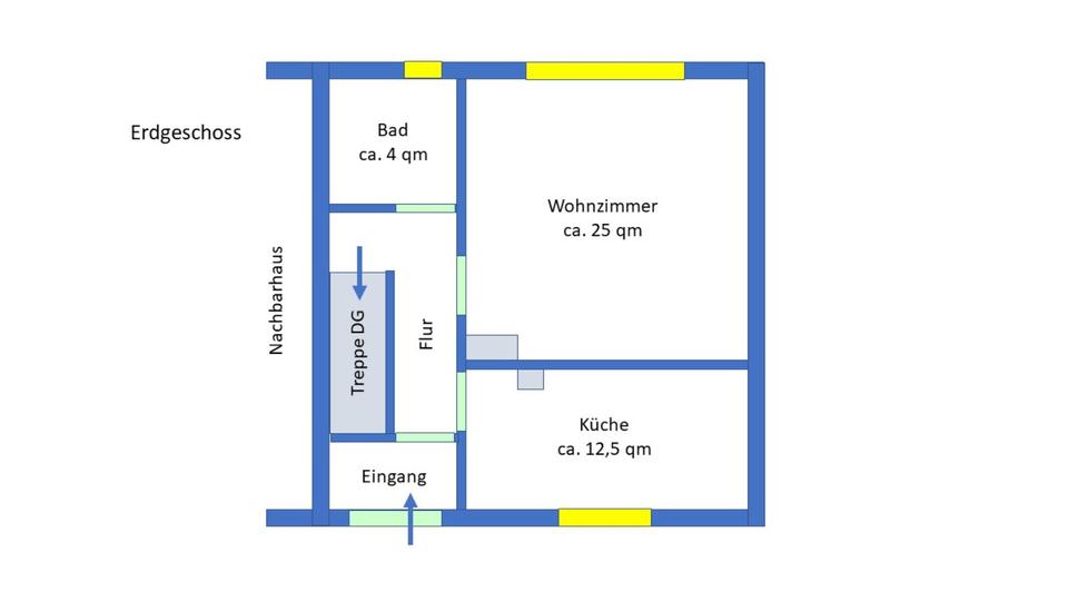 Etagenwohnung Cadenberge - 3 Zimmer, 90 m&sup2;, 825&euro; | Angebot:25759110