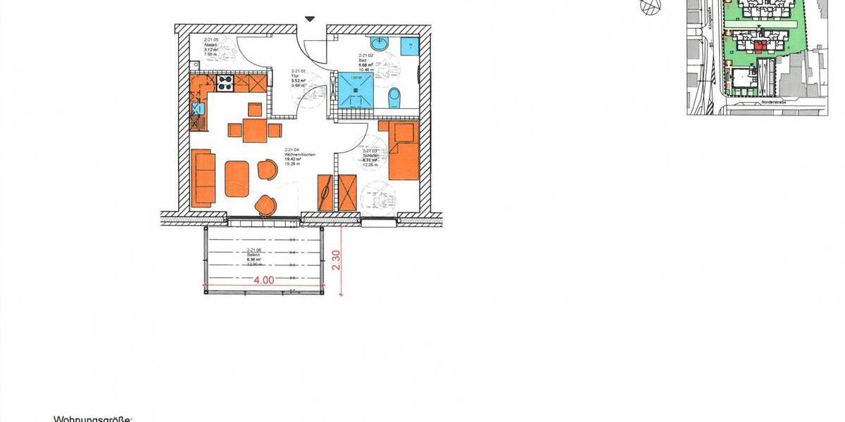 Etagenwohnung Marne - 2 Zimmer, 43 m&sup2;, 343.740&euro; | Angebot:25688964