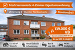 Etagenwohnung Wurster Nordseeküste - 4 Zimmer, 85 m&sup2;, 139.000&euro; | Angebot:25973836