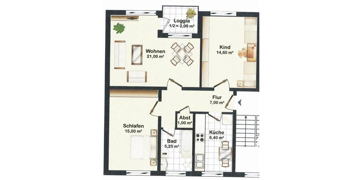 Erdgeschoßwohnung Wurster Nordseeküste - 3 Zimmer, 72 m&sup2;, 690&euro; | Angebot:25945768