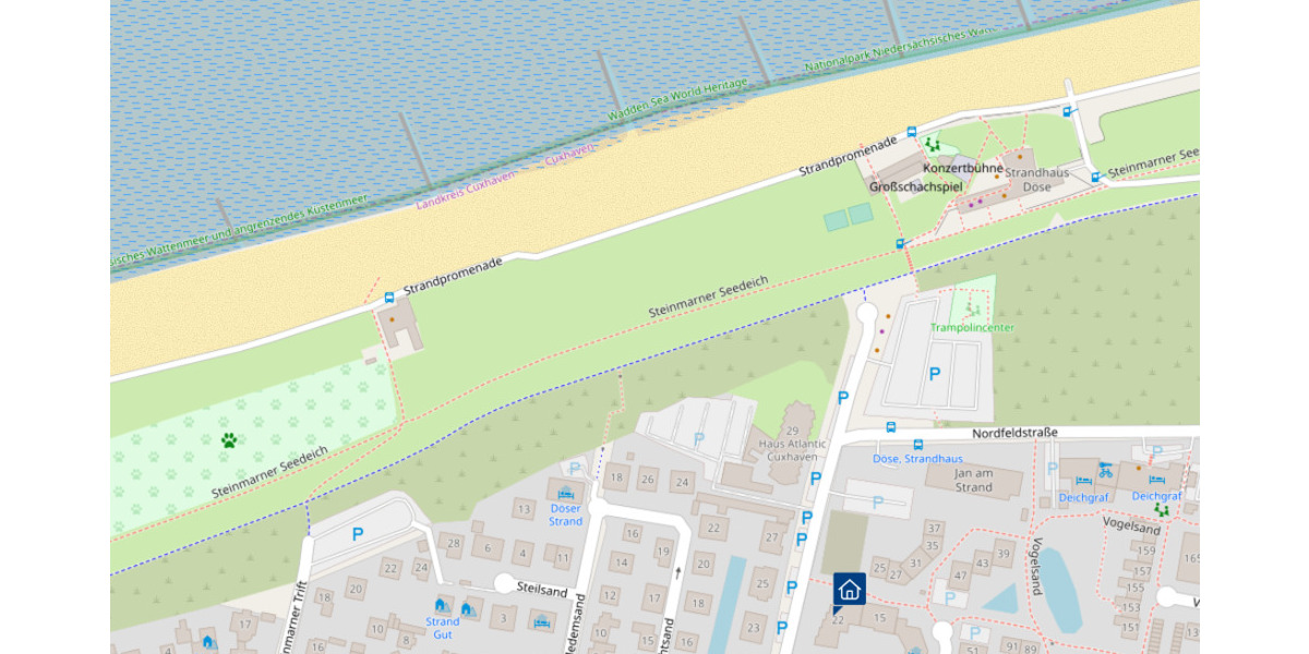 Etagenwohnung Cuxhaven Döse - 2 Zimmer, 43 m&sup2;, 239.000&euro; | Angebot:25664941