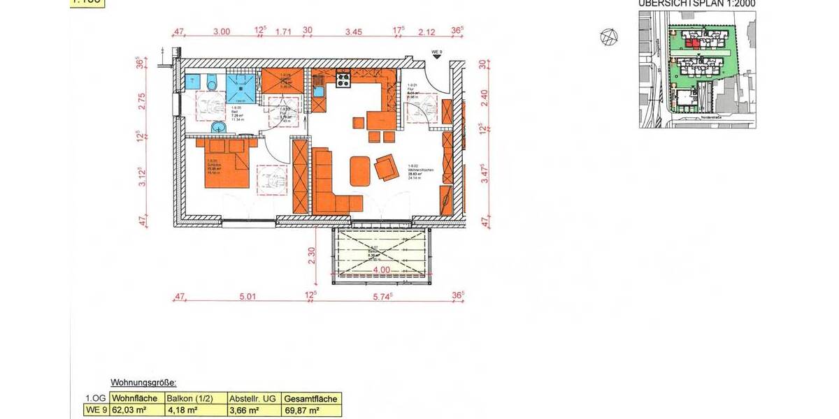Etagenwohnung Marne - 2 Zimmer, 62 m&sup2;, 431.785&euro; | Angebot:25688966