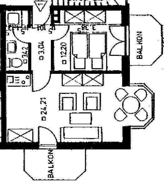 Etagenwohnung Cuxhaven Duhnen - 2 Zimmer, 42 m&sup2;, 220.000&euro; | Angebot:25780538