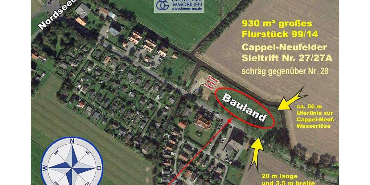 Grundstück Wurster Nordseeküste Cappel-Neufeld - 186.000&euro; | Angebot:25798109