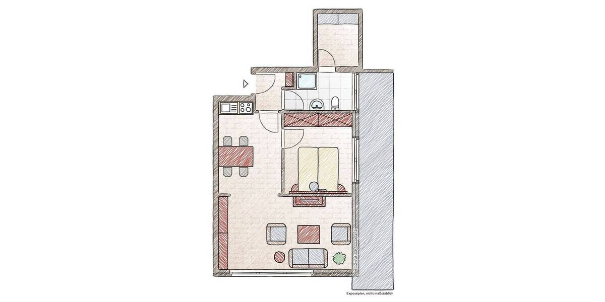 Etagenwohnung Wurster Nordseeküste Neufeld - 3 Zimmer, 42 m&sup2;, 132.000&euro; | Angebot:25729359