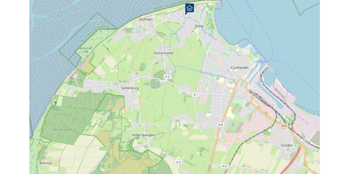 Etagenwohnung Cuxhaven Döse - 2 Zimmer, 43 m&sup2;, 239.000&euro; | Angebot:25664941