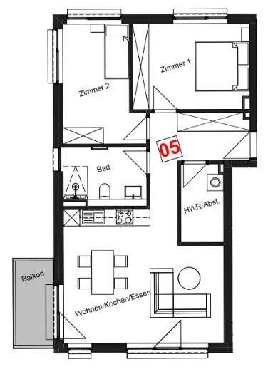 Etagenwohnung Cuxhaven - 3 Zimmer, 72 m&sup2;, 385.000&euro; | Angebot:25669394