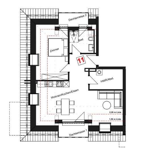 Etagenwohnung Cuxhaven - 2 Zimmer, 63 m&sup2;, 395.000&euro; | Angebot:25669393