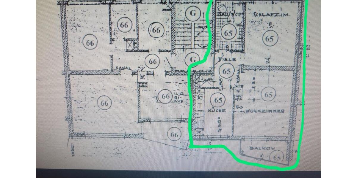 Etagenwohnung Geestland Bad Bederkesa - 2 Zimmer, 53 m&sup2;, 98.890&euro; | Angebot:25616807