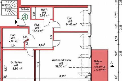 Wohnung Geestland - 3 Zimmer, 93 m&sup2;, 925&euro; | Angebot:27605789