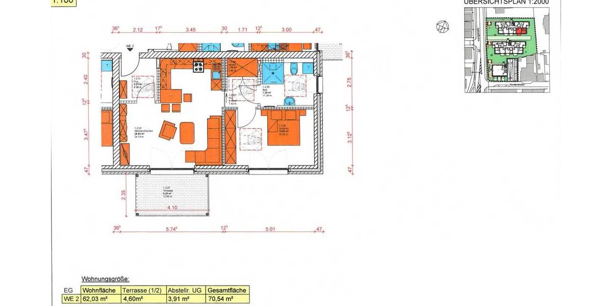 Terrassenwohnung Marne - 2 Zimmer, 62 m&sup2;, 417.835&euro; | Angebot:25688956