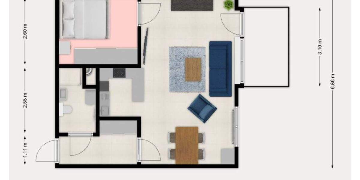 Etagenwohnung Friedrichskoog - 1 Zimmer, 43 m&sup2;, 159.000&euro; | Angebot:25682063