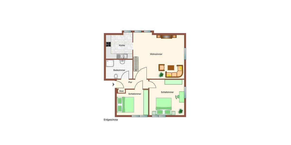 Etagenwohnung Geestland Langen - 4 Zimmer, 95 m&sup2;, 169.000&euro; | Angebot:25730361