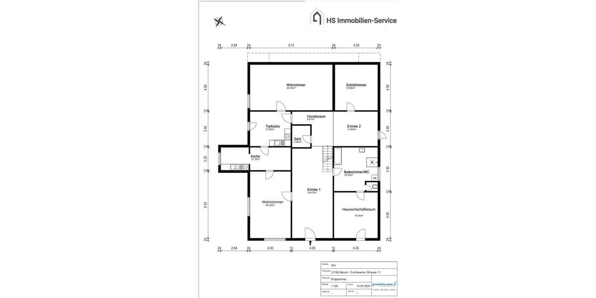 Einfamilienhaus Belum - 7 Zimmer, 339 m&sup2;, 249.000&euro; | Angebot:25729876