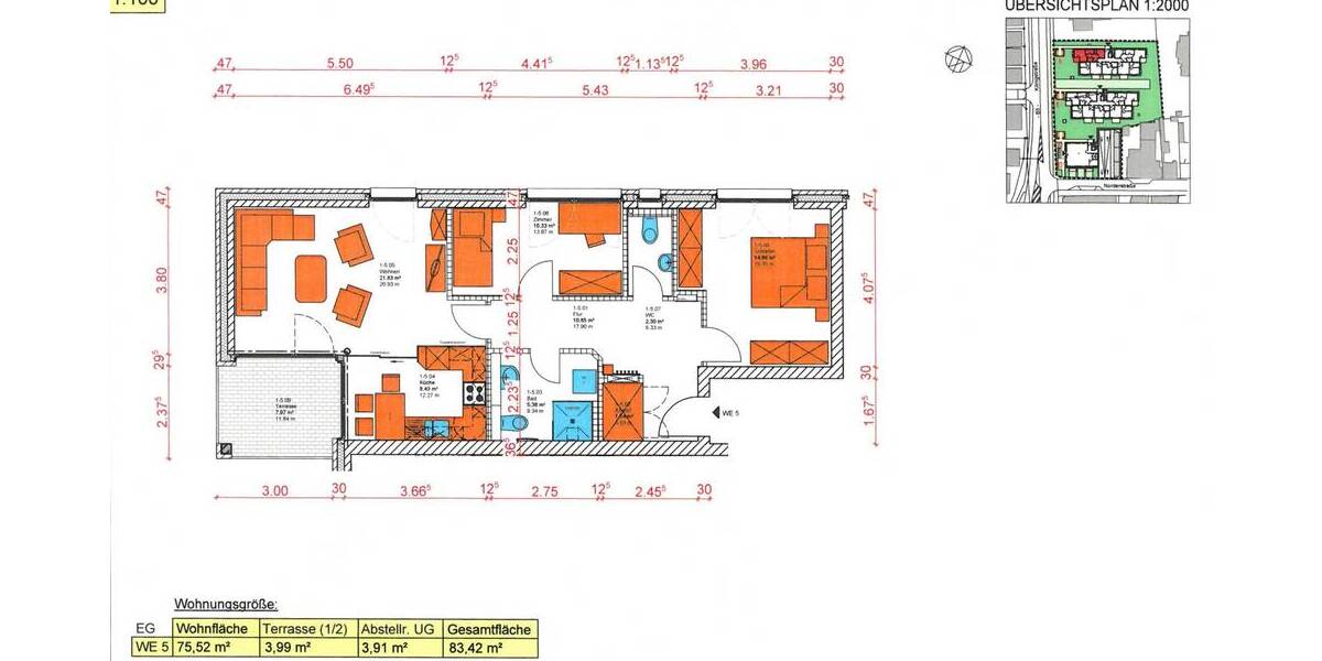 Terrassenwohnung Marne - 3 Zimmer, 75 m&sup2;, 485.455&euro; | Angebot:25736379