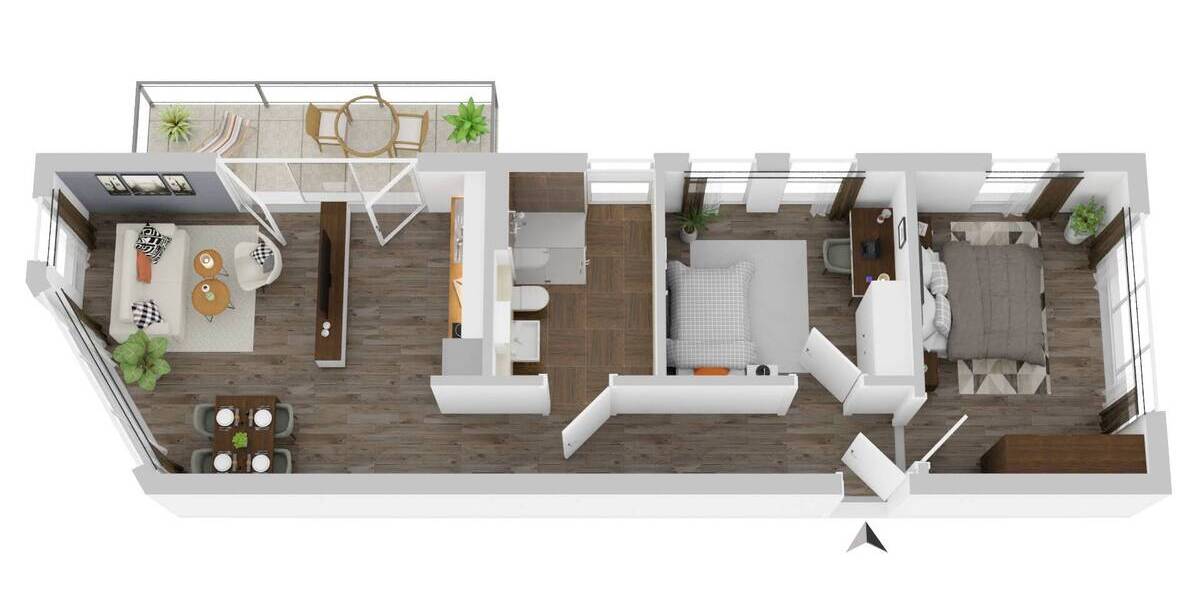 Etagenwohnung Cuxhaven Döse - 3 Zimmer, 72 m&sup2;, 449.000&euro; | Angebot:25669143