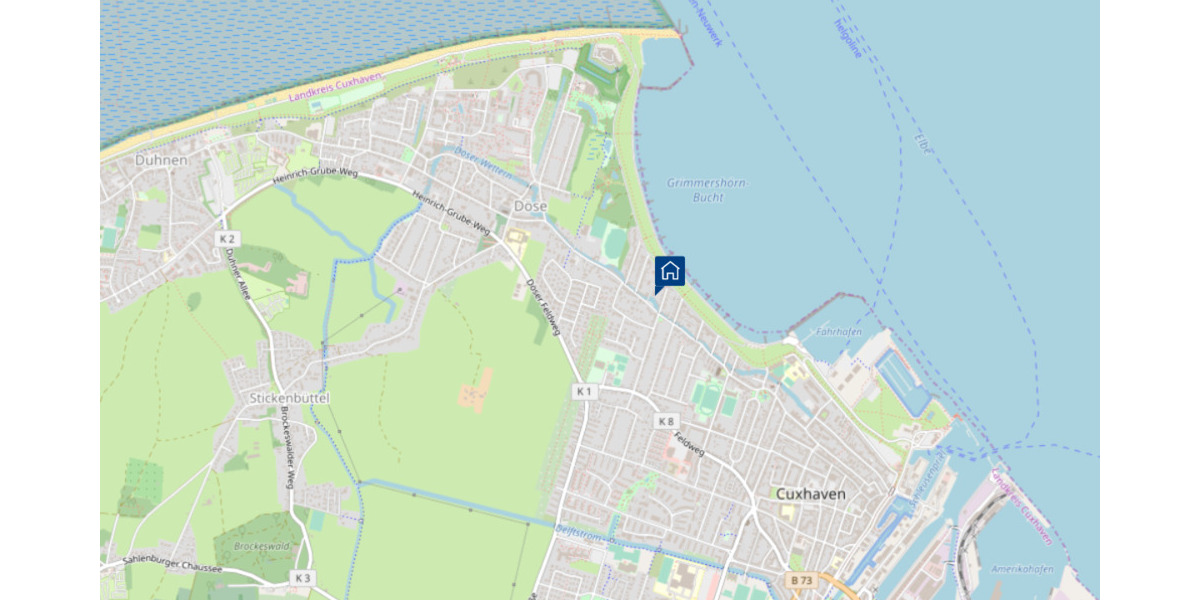 Etagenwohnung Cuxhaven Döse - 2 Zimmer, 65 m&sup2;, 268.000&euro; | Angebot:25938596