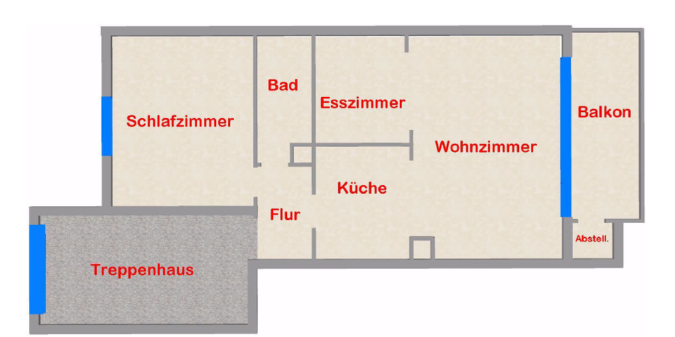 Etagenwohnung Friedrichskoog - 2.5 Zimmer, 61 m&sup2;, 205.000&euro; | Angebot:25634272