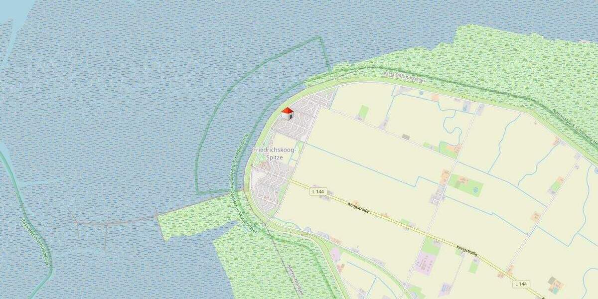 Etagenwohnung Friedrichskoog Spitze - 2 Zimmer, 38 m&sup2;, 143.000&euro; | Angebot:25697329