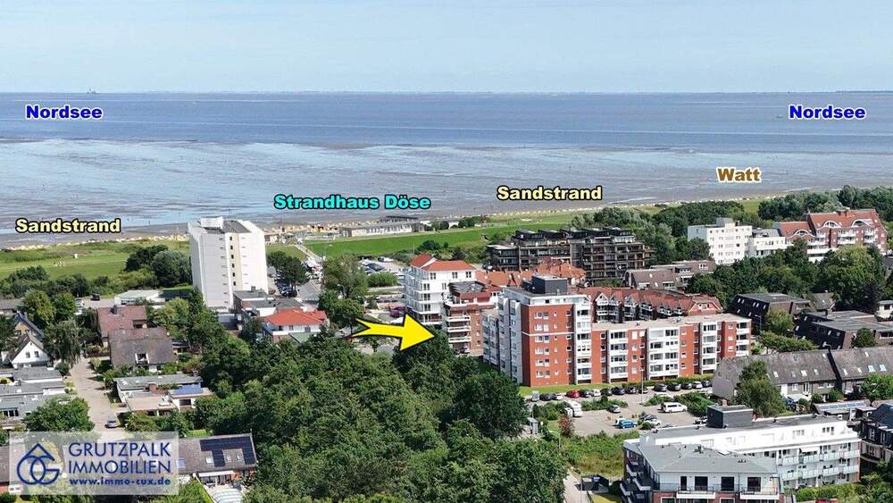 Etagenwohnung Cuxhaven Döse - 2 Zimmer, 43 m&sup2;, 239.000&euro; | Angebot:25664941