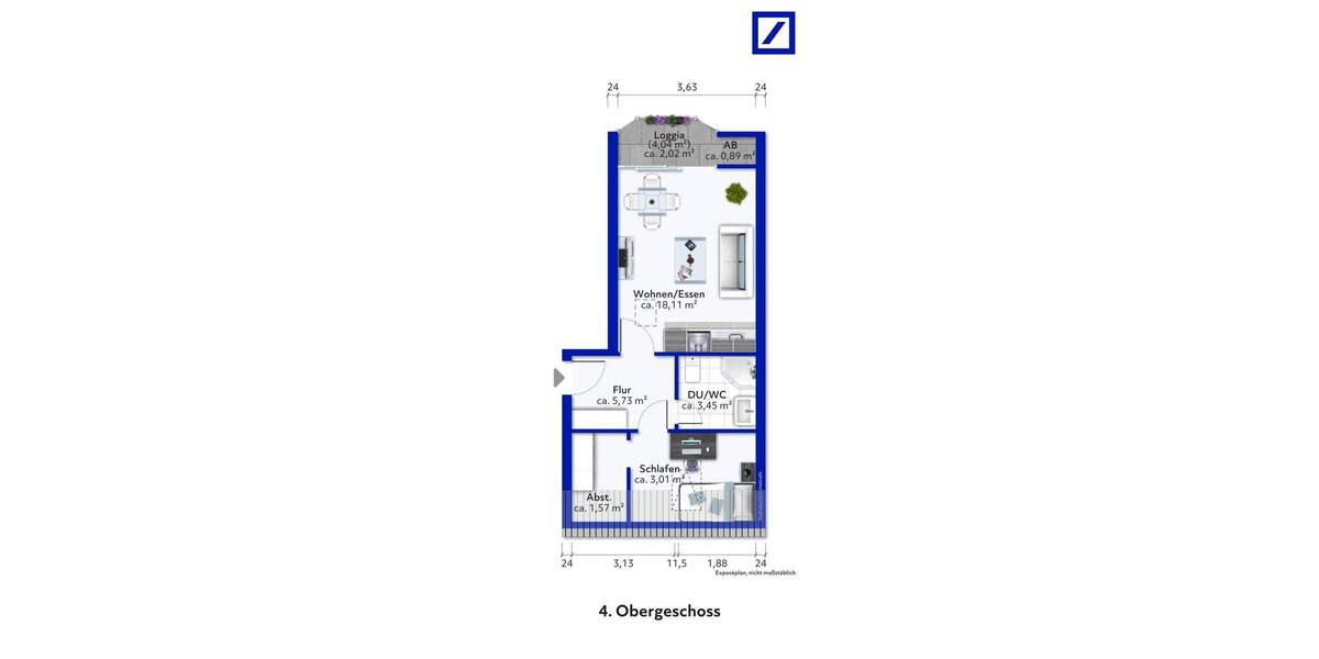 Etagenwohnung Cuxhaven Sahlenburg - 1 Zimmer, 33 m&sup2;, 349.000&euro; | Angebot:25899349