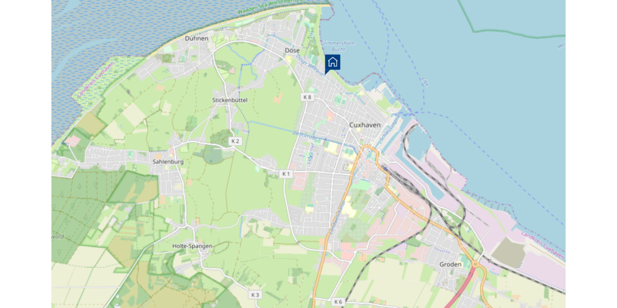 Etagenwohnung Cuxhaven Döse - 2 Zimmer, 65 m&sup2;, 268.000&euro; | Angebot:25938596