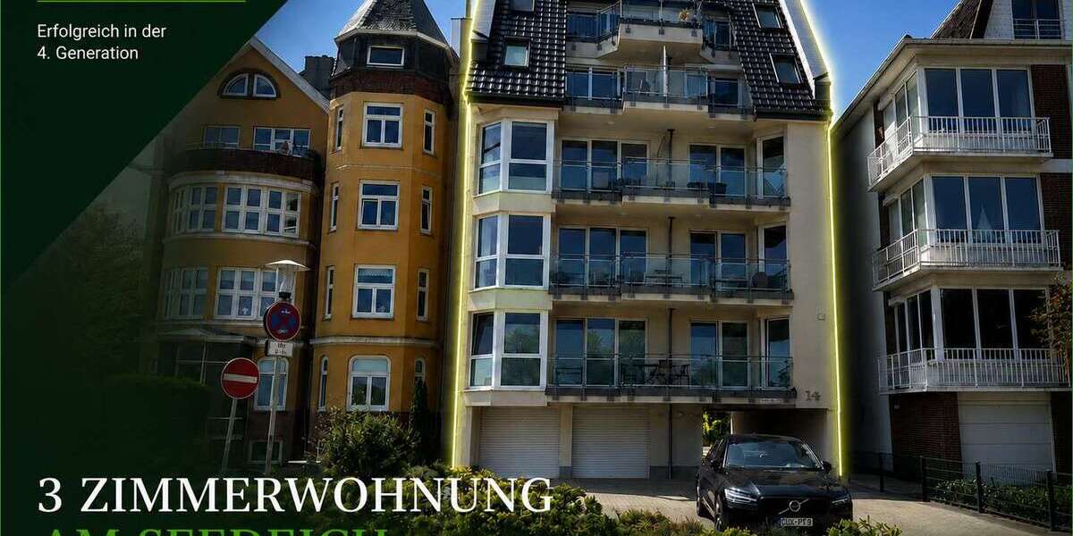Etagenwohnung Cuxhaven - 3 Zimmer, 74 m&sup2;, 1.300&euro; | Angebot:27024952