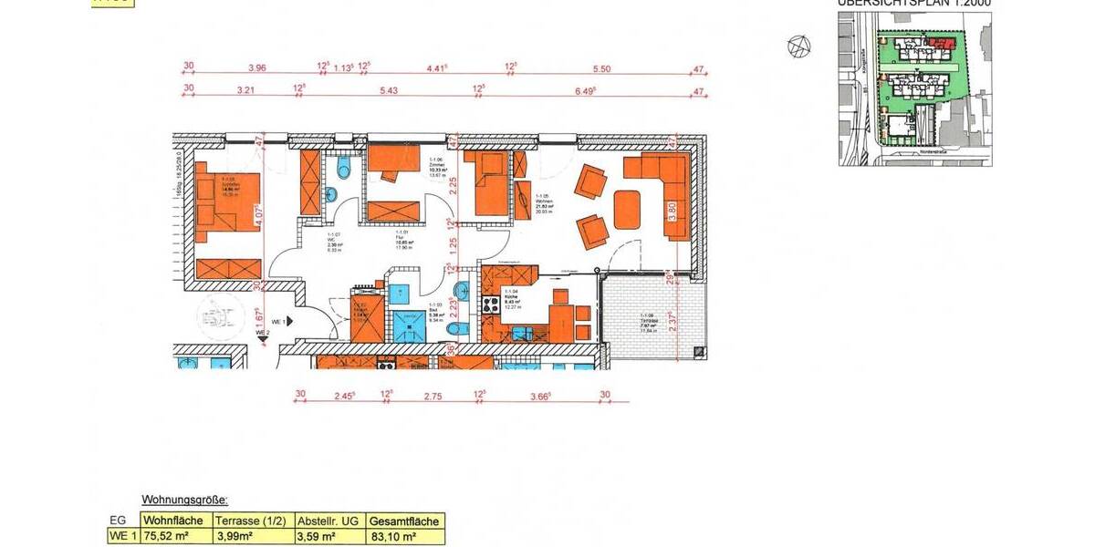 Terrassenwohnung Marne - 3 Zimmer, 75 m&sup2;, 483.775&euro; | Angebot:25775502